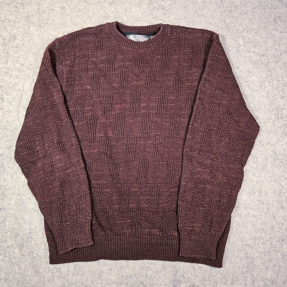 Oscar De La Renta Mens Red Knit Sweater Grandpa Old Money Quiet Luxury Size XXL